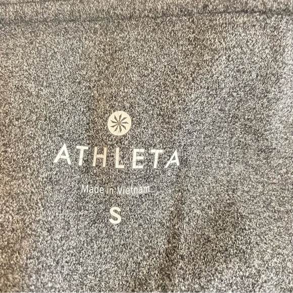 Athleta Leggings Small Salutation Grey Workout Three Layer Waistband Gently Worn - Picture 4 of 11